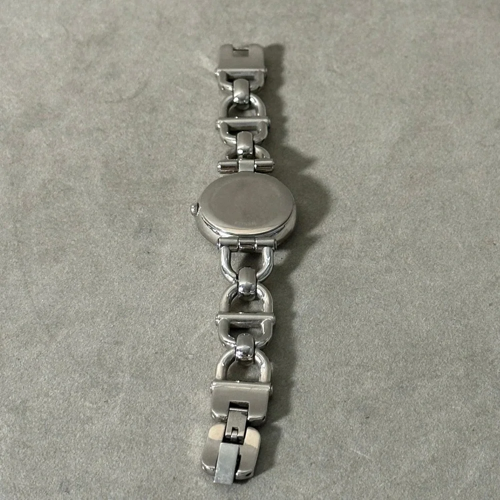 Fossil ES3348 Silver‎ Stainless Steel Horseshoe Link Bracelet Watch Crystal Dial